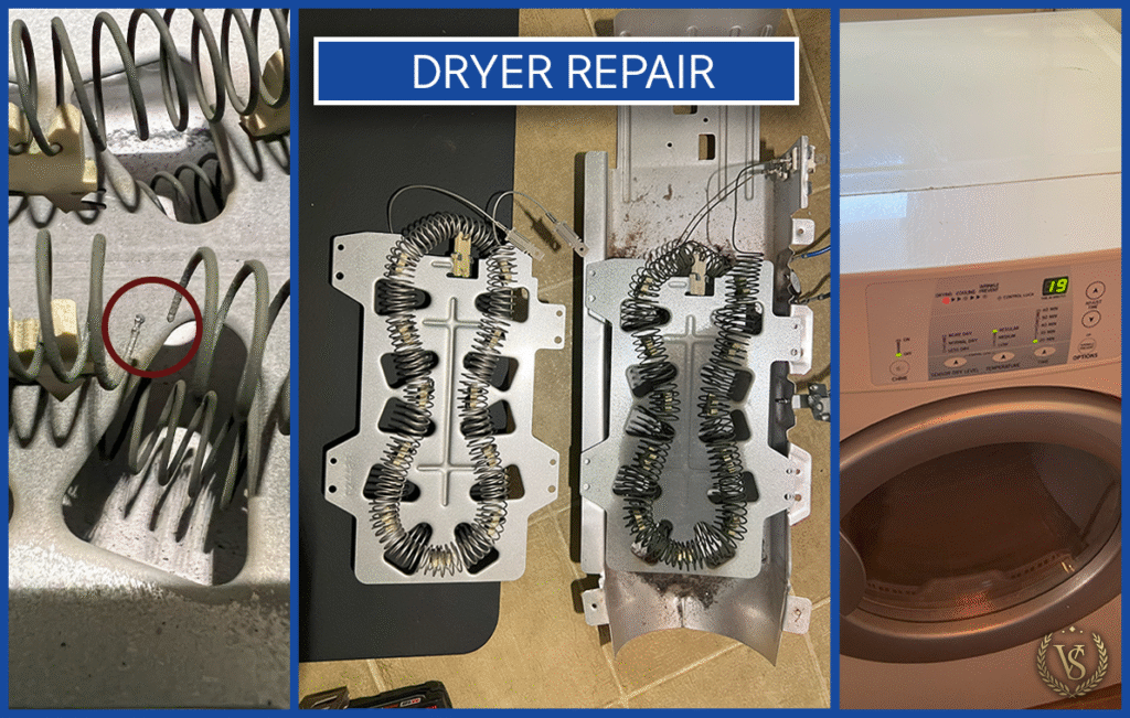 Image showing dryer repair process
