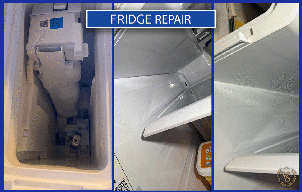 Image showing refrigerator repair process