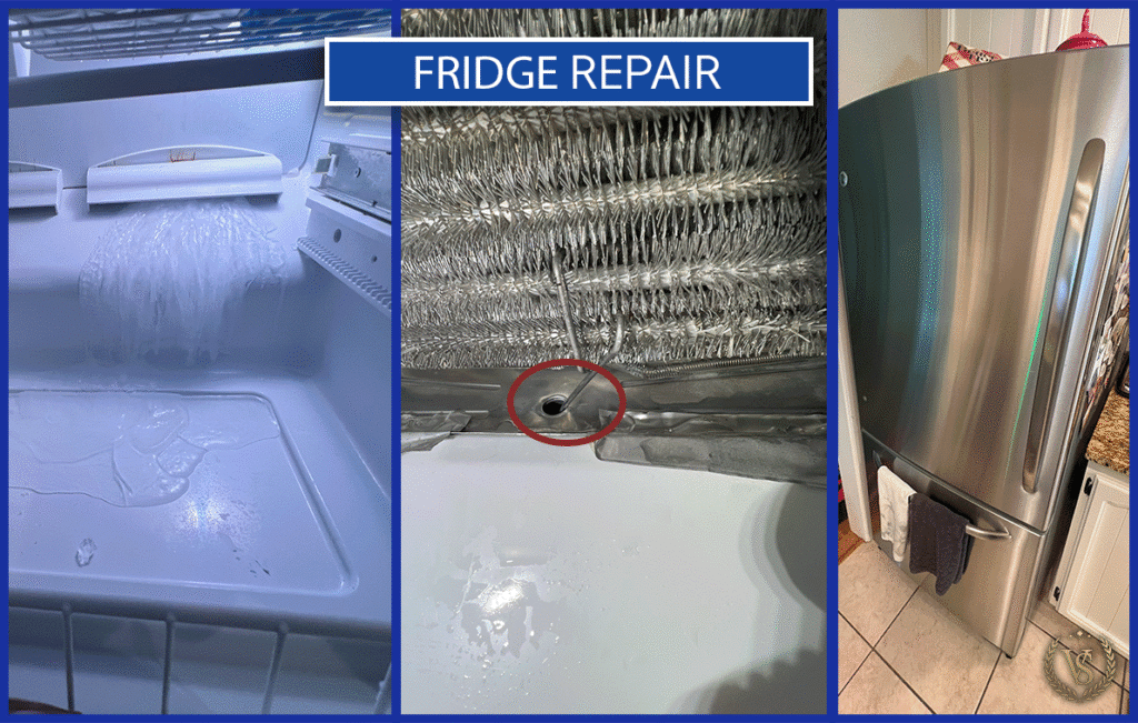 Image showing refrigerator repair process